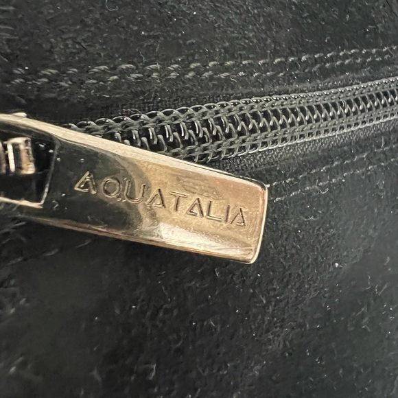 Aquatalia Carlotta Faux-Fur Lined Suede Wedge Ankle Boots - Size 11 - Picture 8 of 13